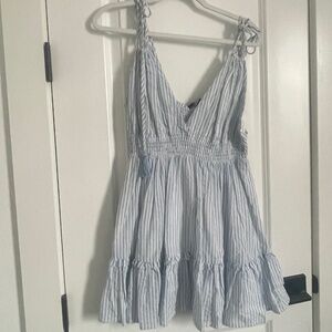 SUMMER READY? Blue and white striped summer dress!